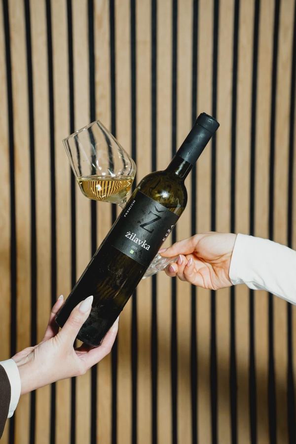Local white wine served at Monaco